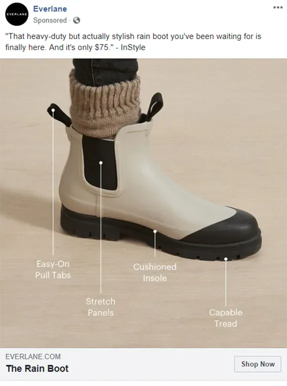 20 psychographic data everlane facebook ad