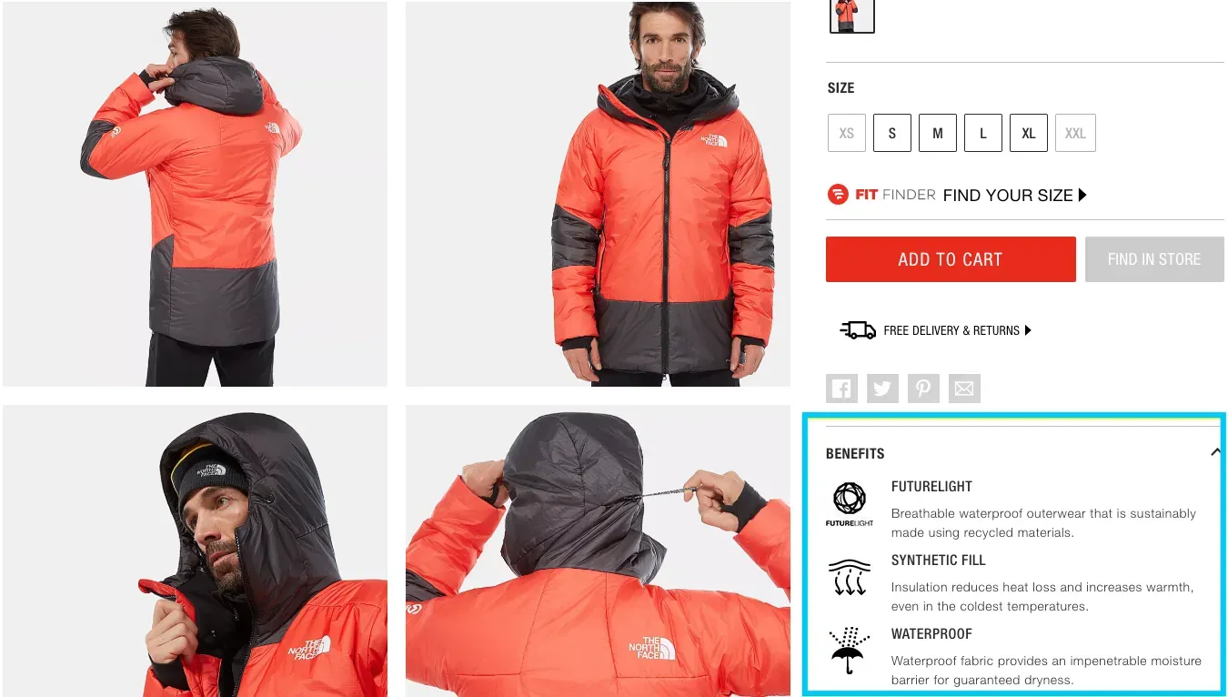 11 focusing effect north face marketing psychology