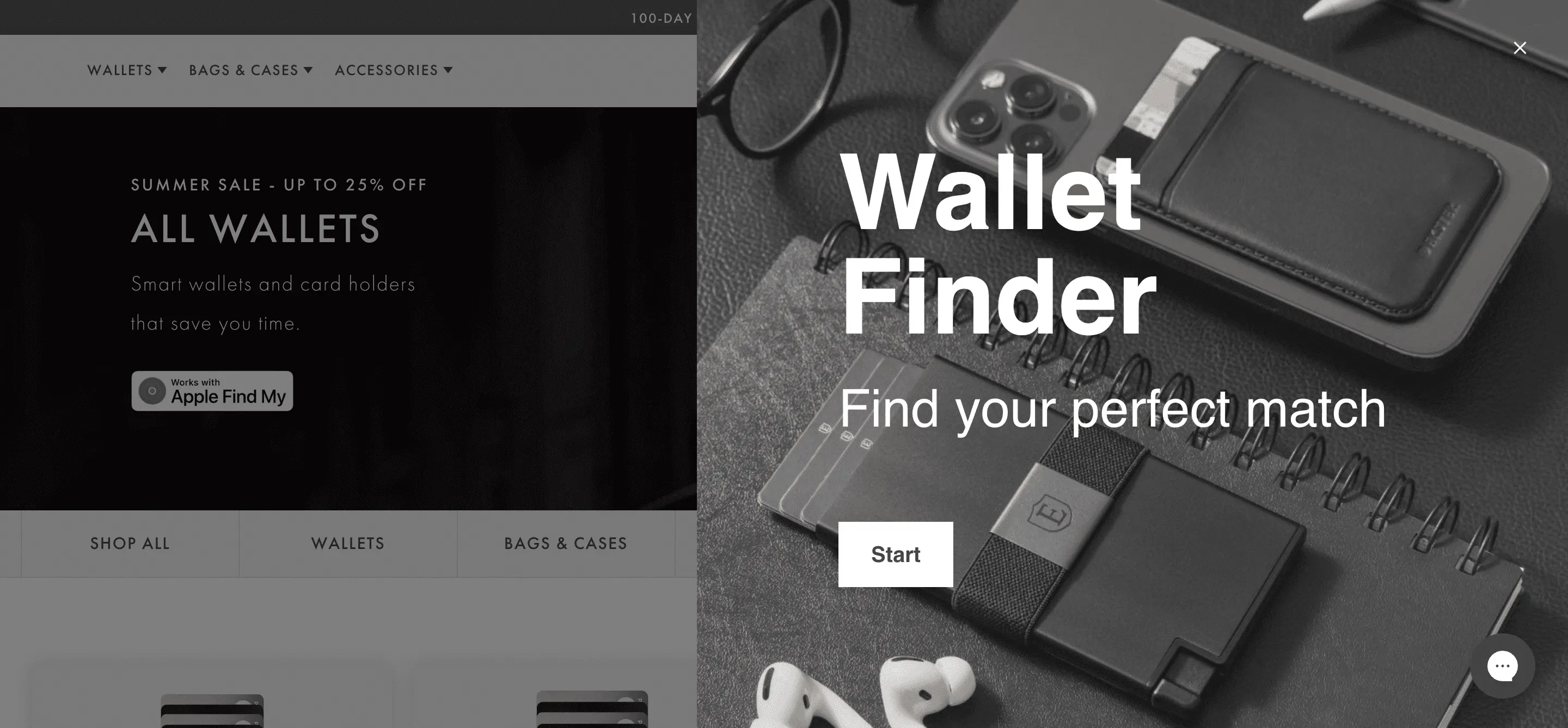 Ekster Success Story: 41.5x ROI with Product Finder product finder screenshot