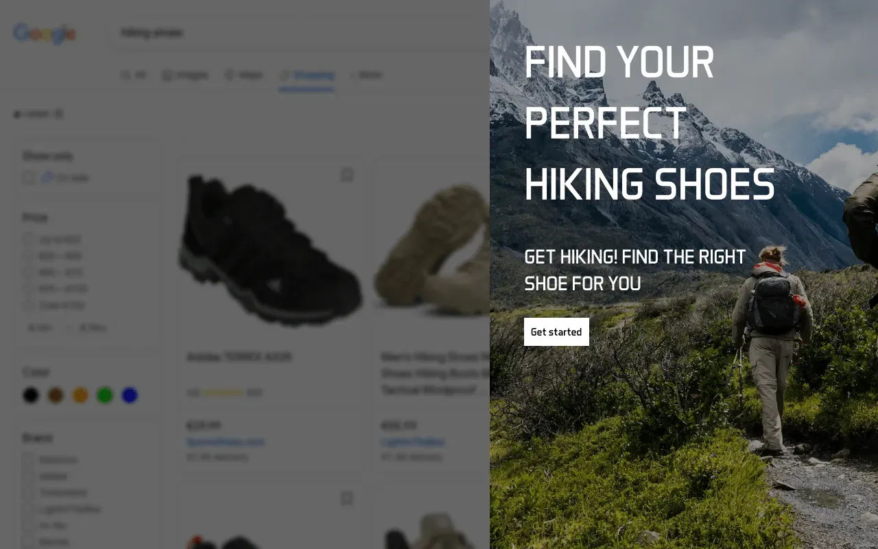 Hiking Shoes Product Finder category banner