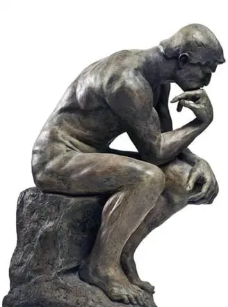 Thinking Man Statue Blank Template - Imgflip