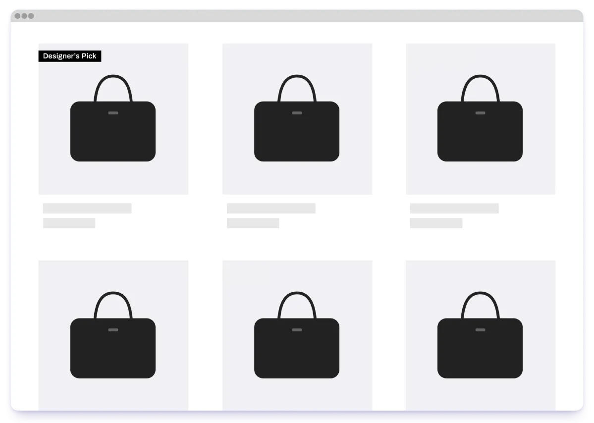 product listing page example