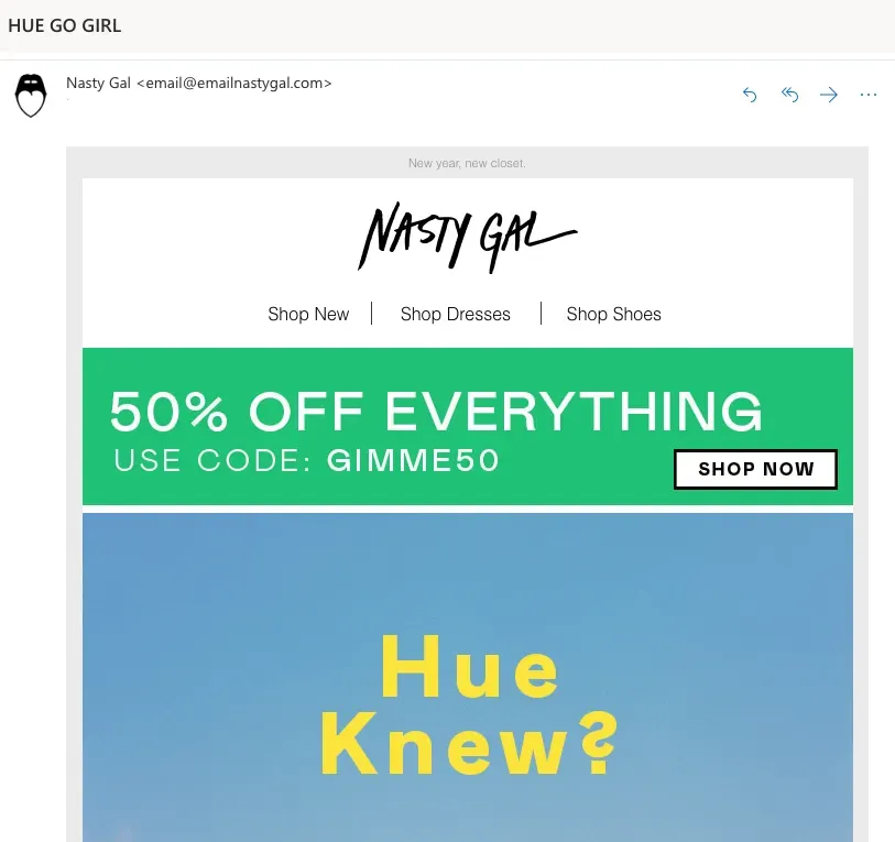 psychographic segmentation NastyGal 1