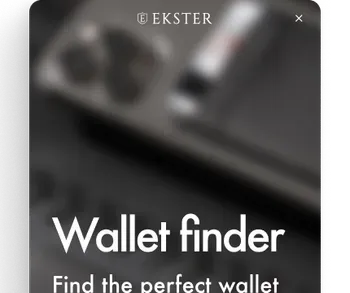 Ekster uses a Product Finder to solve catalog complexity